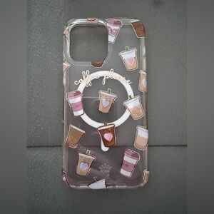 Velvet Caviar 15 pro max Phone Case with coffee cup accents